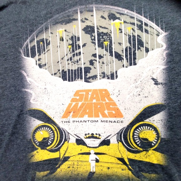 Star Wars Men's Hoodie Gray  Medium Long Sleeve Drawstring Pullover Outdoor - Picture 2 of 8